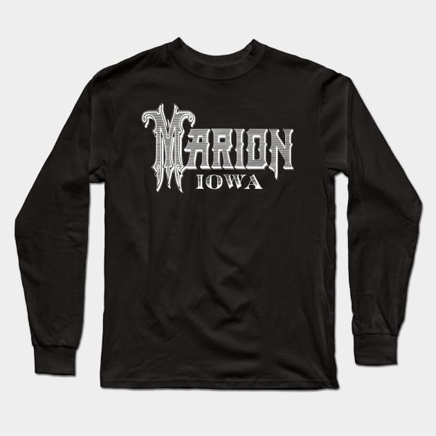 Vintage Marion, IA Long Sleeve T-Shirt by DonDota